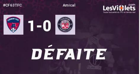 Live : Le TFC s'incline lors du premier des deux matchs amicaux face à Clermont (1-0) !