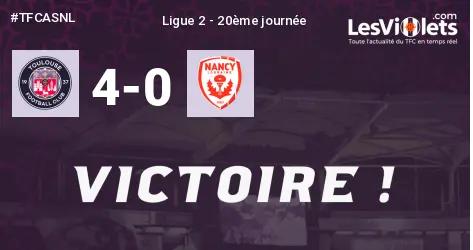 Live : Le TFC s'impose au Stadium contre Nancy (4-0) et redevient leader !