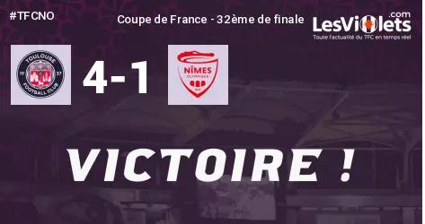 Live / Coupe de France : Le TFC se qualifie pour les 16èmes en battant Nîmes, 4-1 !