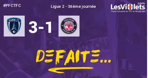 Live : Le TFC s'incline face au Paris FC, 3-1...