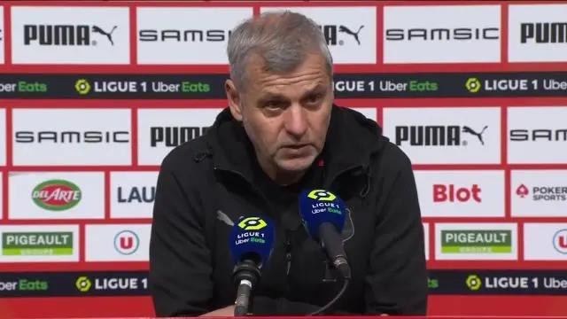 Bruno Genesio (Rennes) : “Le score ne reflète pas complètement la physionomie de la rencontre”