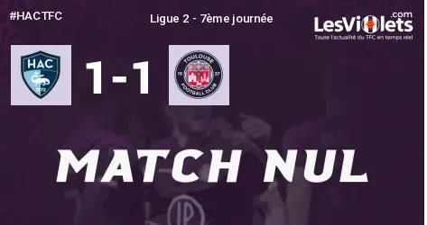 Live : Le TFC décroche le match nul au Havre, 1-1